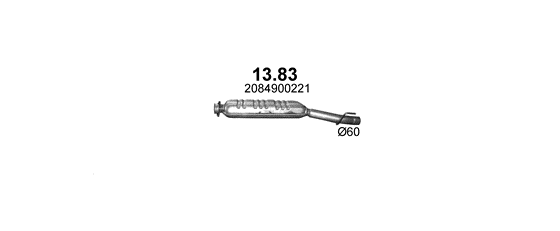 Skica izduvnog sistema za Mercedes-Benz CLK200 C208 2.0 Kompressor, 2000–6/2002, kupe / kabriolet Skica izduvnog sistema za Mercedes-Benz CLK200 C208 2.0 Kompressor, 2000–6/2002, kupe / kabriolet