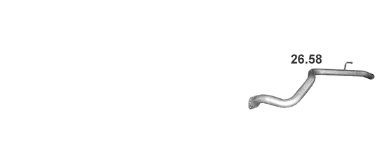 Skica izduvnog sistema za Toyota Land Cruiser 3.0 D, 2009–5/2015, SUV / terenac