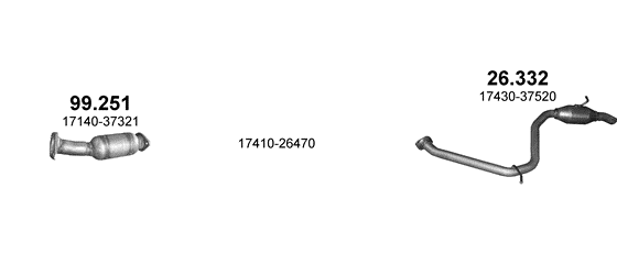 Skica izduvnog sistema za Toyota RAV4 2.0 D, 2012–11/2015 · 2013–11/2015, SUV / terenac Skica izduvnog sistema za Toyota RAV4 2.0 D, 2012–11/2015 · 2013–11/2015, SUV / terenac